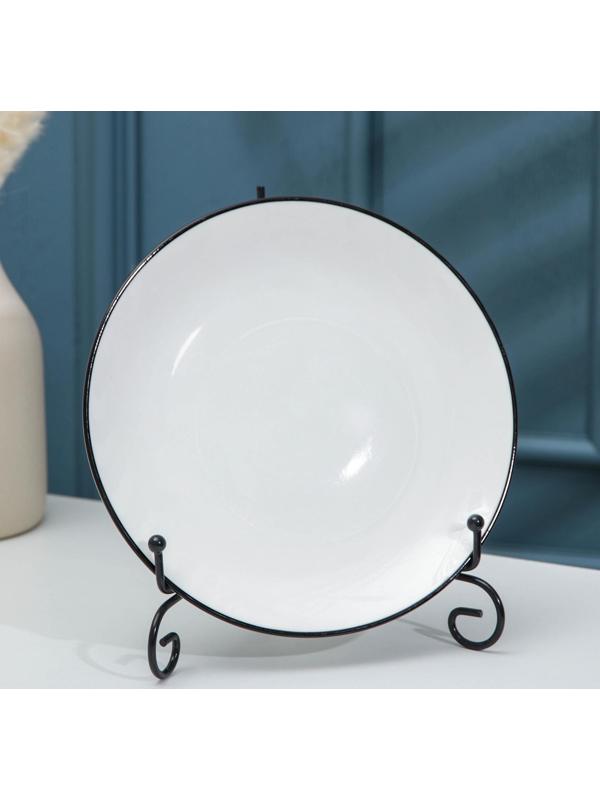 Подставка под тарелки Доляна, 13,5×20 см, цвет чёрный