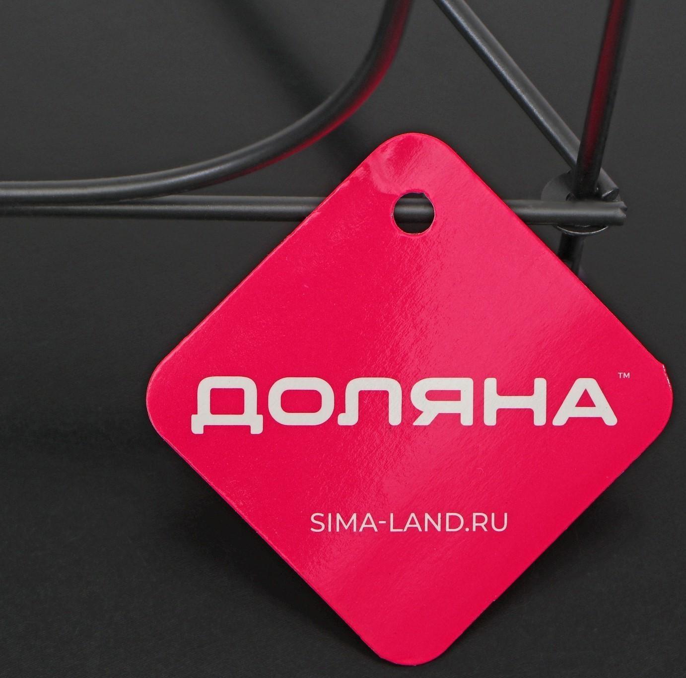 Подставка под тарелки Доляна, 15,5×25 см, цвет чёрный