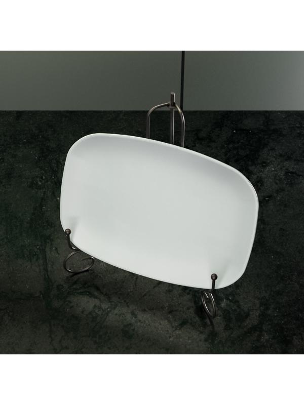 Подставка под тарелки Доляна, 15,5×25 см, цвет чёрный