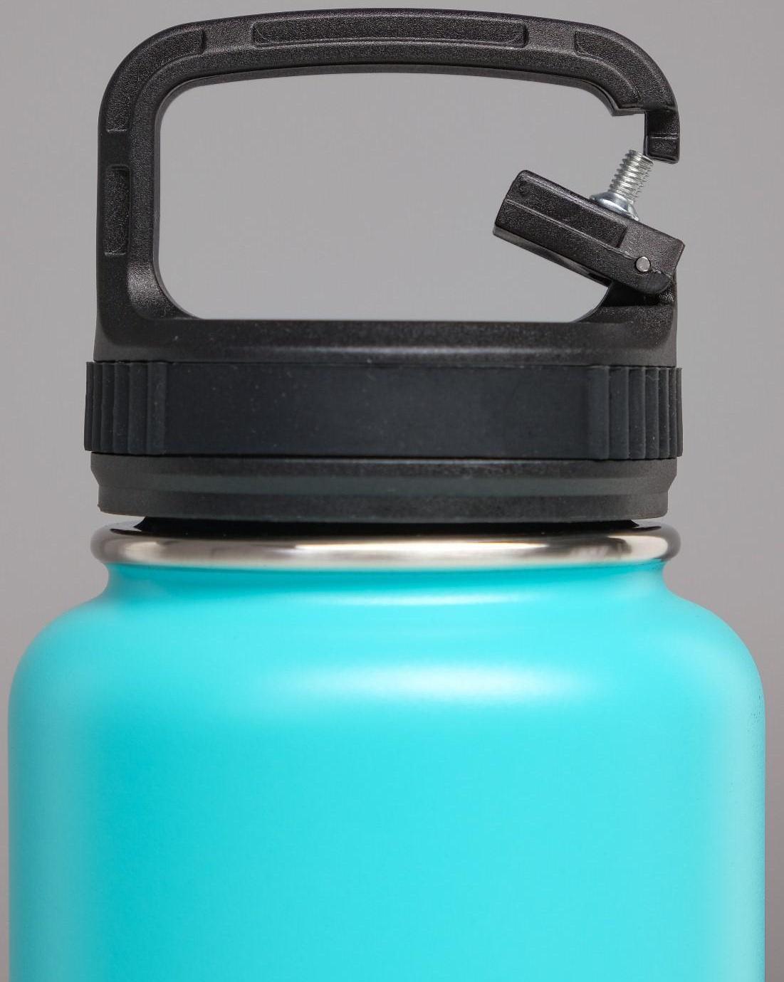 Термос, серия: Карабин, 1 л, сохраняет тепло 24 ч,  голубой