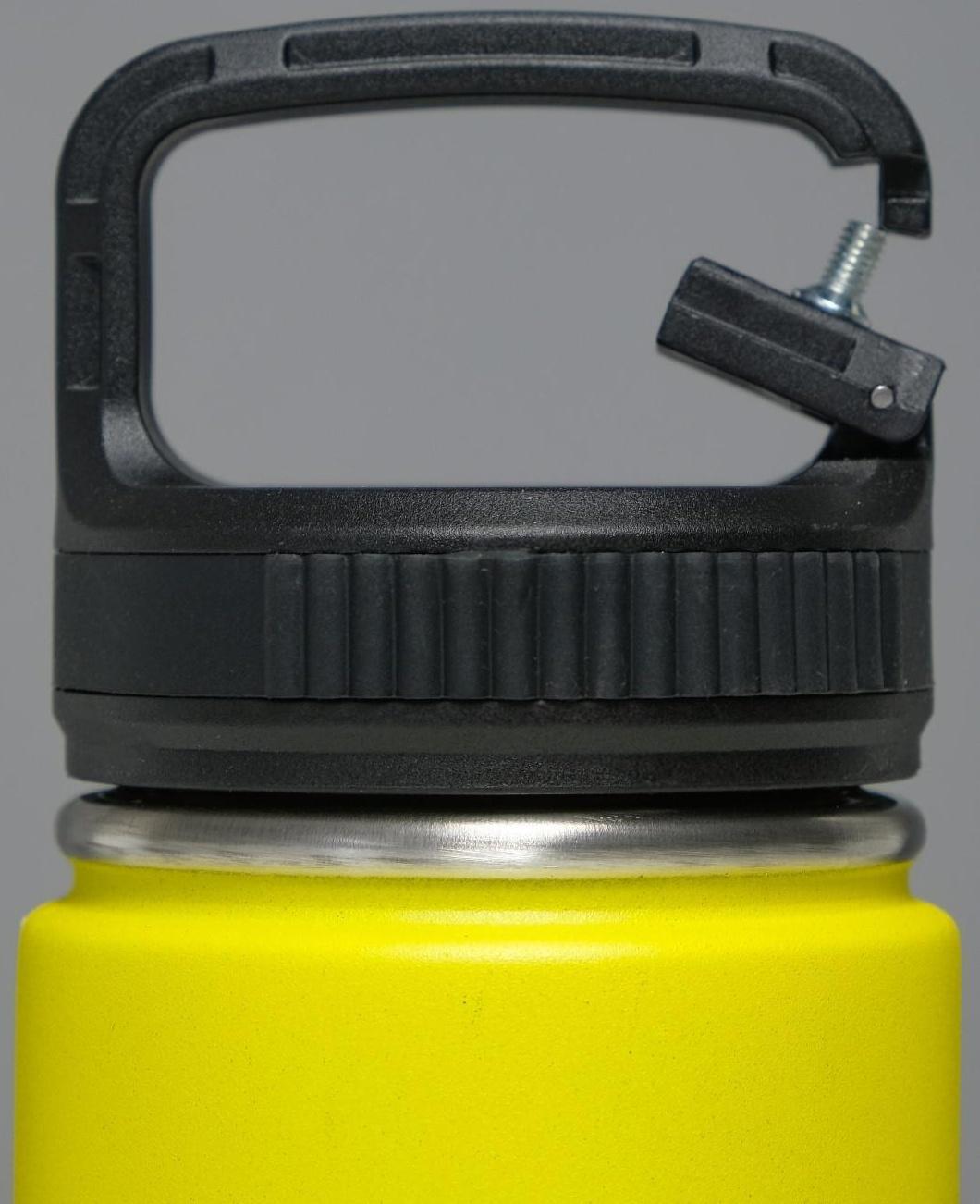 Термос, серия: Карабин, 1 л, сохраняет тепло 24 ч, жёлтый