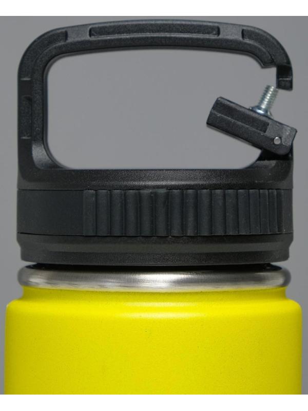 Термос, серия: Карабин, 1 л, сохраняет тепло 24 ч, жёлтый