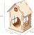 Кормушка для птиц «Изба бревенчатая», 14 × 13,5 × 23 см