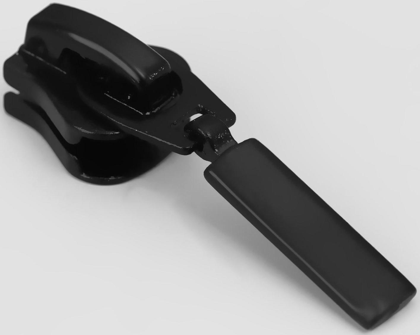 Замок-автомат для молнии «Трактор», №8, 10 шт, цвет чёрный