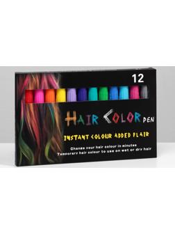 Набор мелков-карандашей для волос, 12 шт.