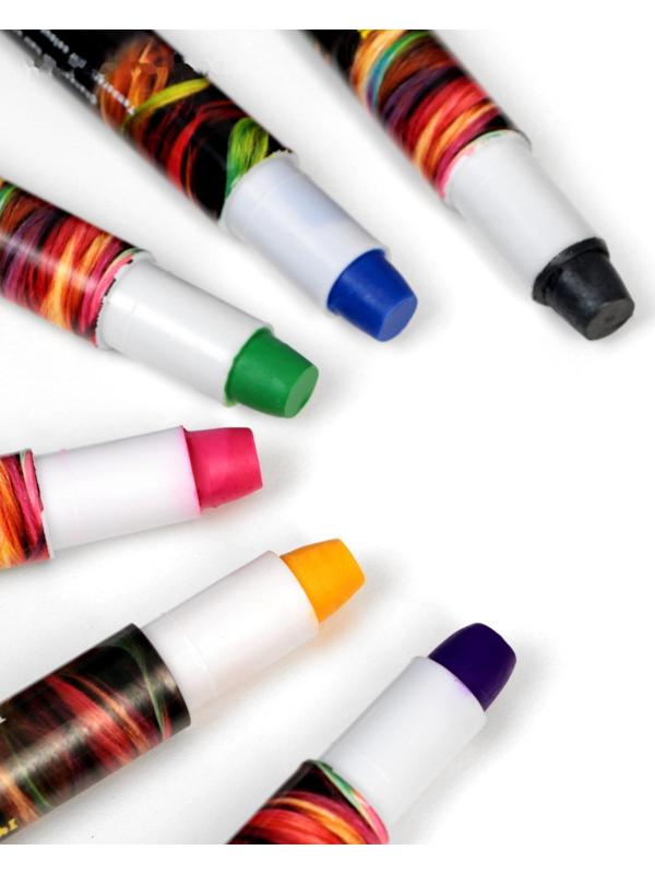 Набор мелков-карандашей для волос, 6 шт.