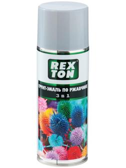 Грунт-эмаль REXTON по ржавчине 3 в 1, серый, аэрозоль 520 мл RT-150.30