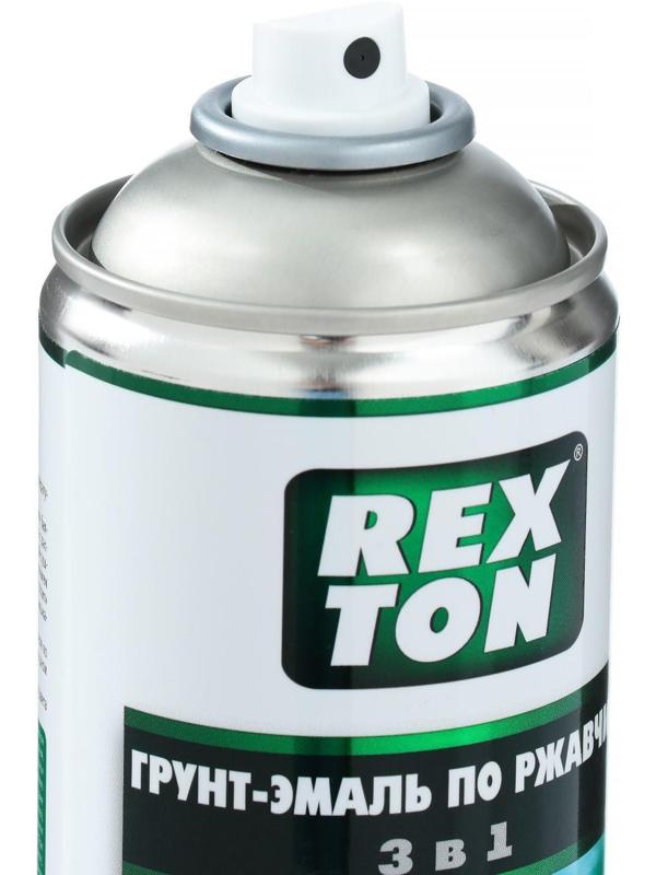 Грунт-эмаль REXTON по ржавчине 3 в 1, серый, аэрозоль 520 мл RT-150.30