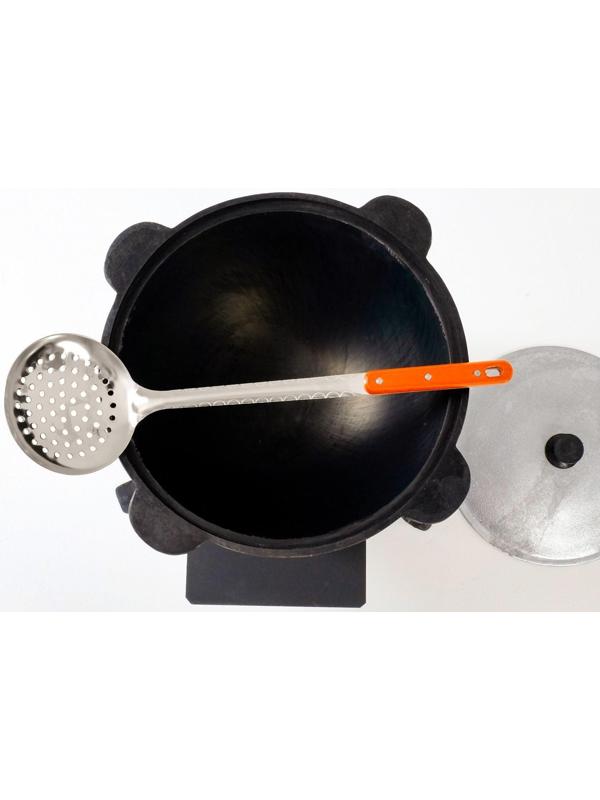 Набор для плова 3 предмета: казан 6 л, печь под казан, шумовка 43 см, приправа в подарок