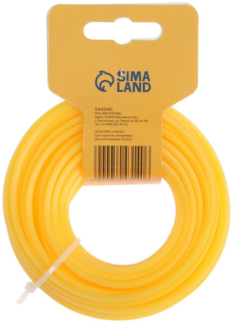 Леска для триммера ТУНДРА, сечение треугольник, d=3 мм, 15 м, нейлон