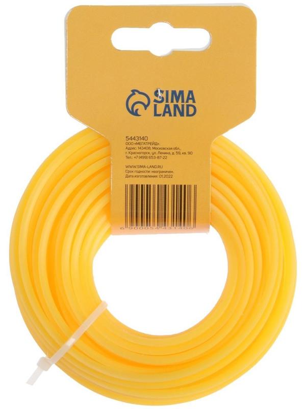 Леска для триммера ТУНДРА, сечение треугольник, d=3 мм, 15 м, нейлон