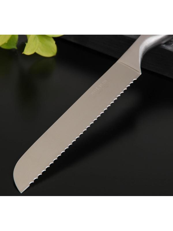 Нож кухонный Доляна Salomon, хлебный, лезвие 20 см