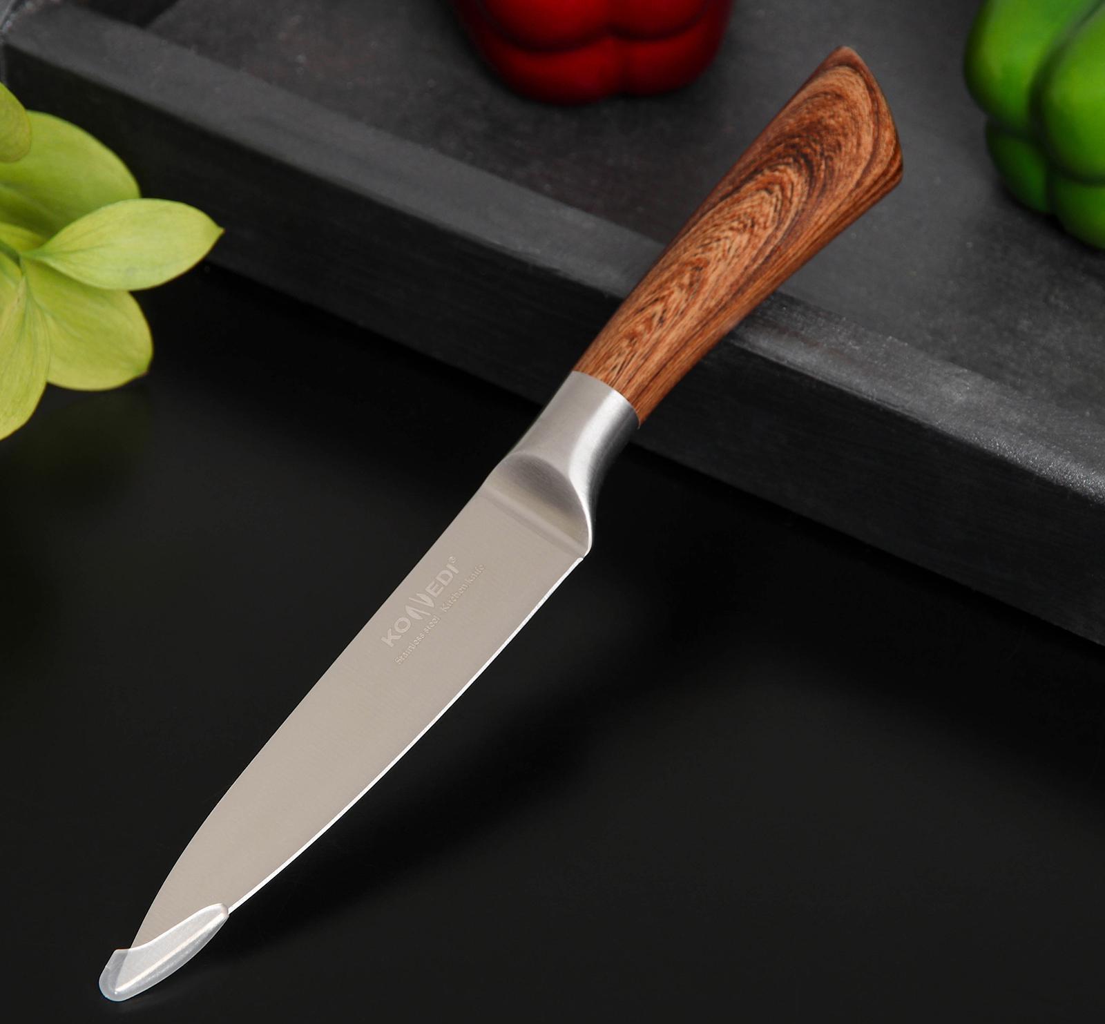 Нож кухонный Доляна Forest, универсальный, лезвие 12,5 см