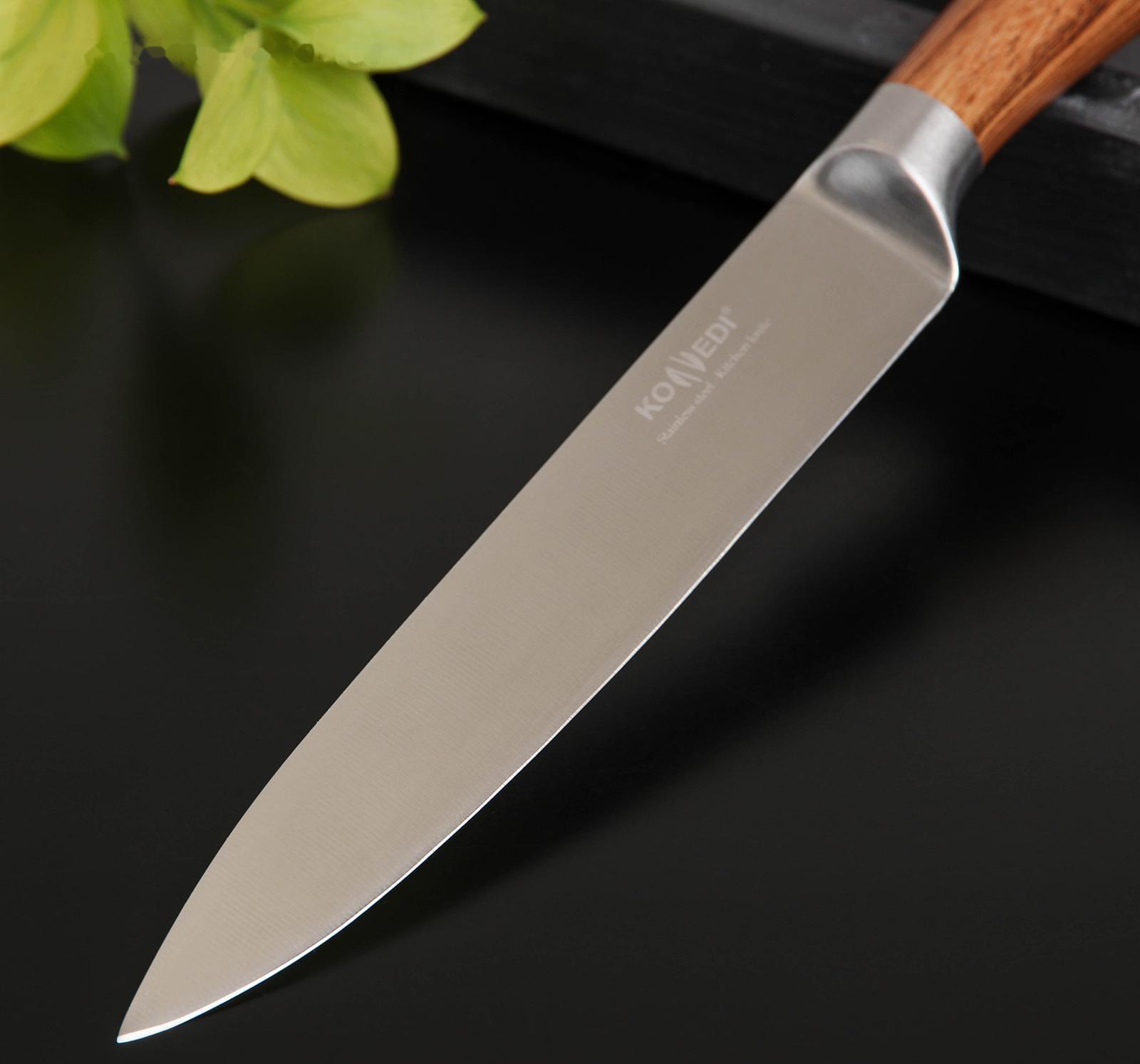 Нож кухонный Доляна Forest, шеф, лезвие 20 см