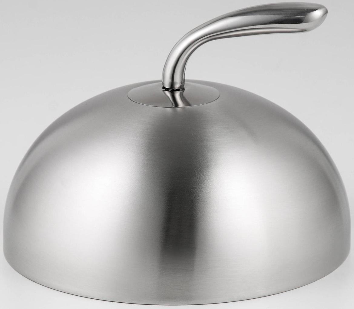 Крышка-Клош из нержавеющей стали, 20×20×14 см, круглая