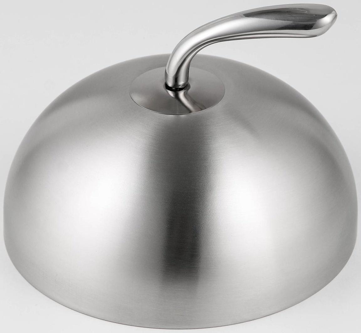 Крышка-Клош из нержавеющей стали, 20×20×14 см, круглая
