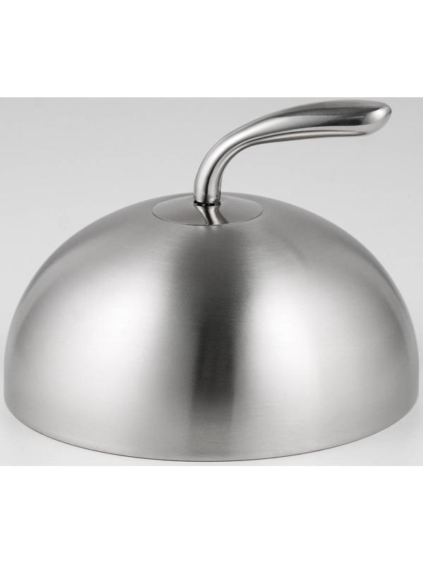 Крышка-Клош из нержавеющей стали, 20×20×14 см, круглая