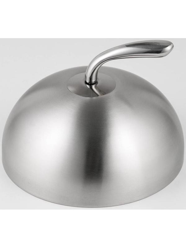 Крышка-Клош из нержавеющей стали, 20×20×14 см, круглая