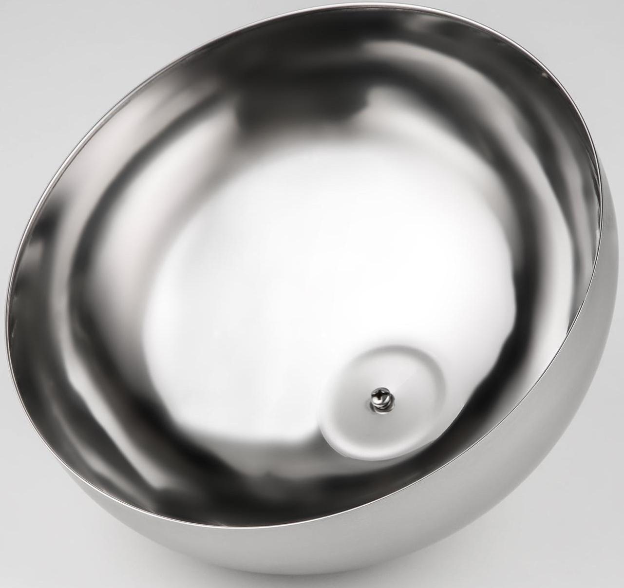 Крышка-Клош из нержавеющей стали, 24×24×13,5 см, круглая