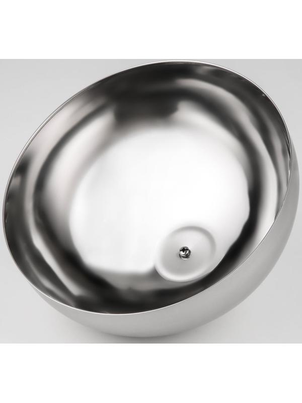 Крышка-Клош из нержавеющей стали, 24×24×13,5 см, круглая