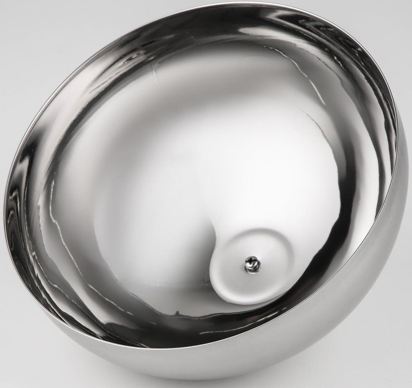 Крышка-Клош из нержавеющей стали, 24×26×15 см, круглая