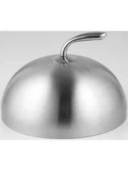 Крышка-Клош из нержавеющей стали, 24×26×15 см, круглая
