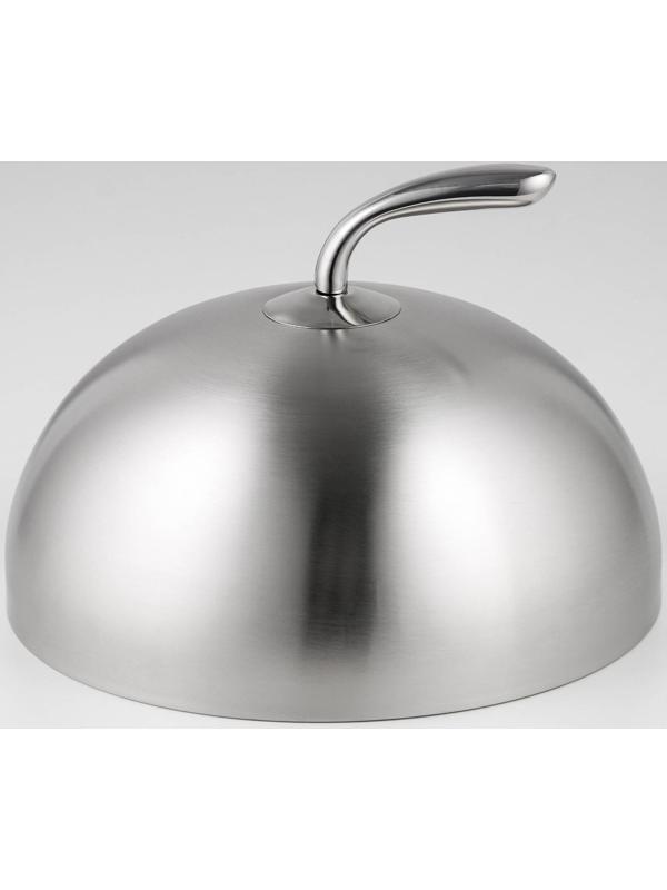 Крышка-Клош из нержавеющей стали, 24×26×15 см, круглая