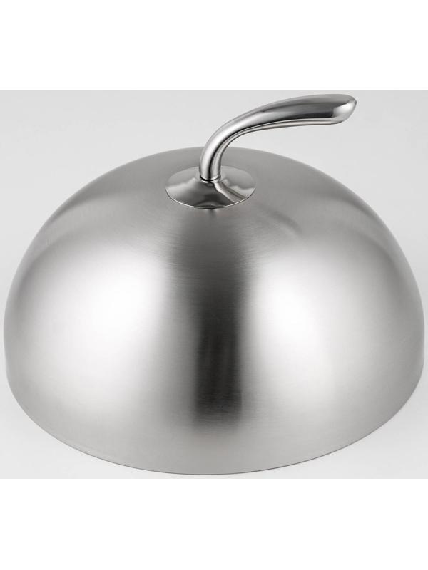 Крышка-Клош из нержавеющей стали, 24×26×15 см, круглая