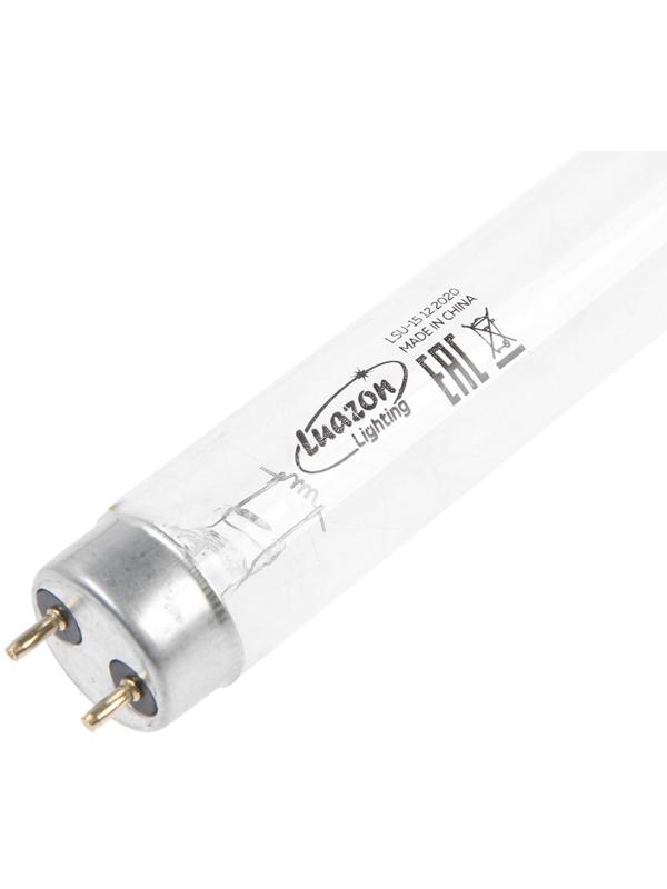 Лампа ультрафиолетовая бактерицидная Luazon Lighting, G13, 15Вт, без озона, 253.7нм, 437.4мм