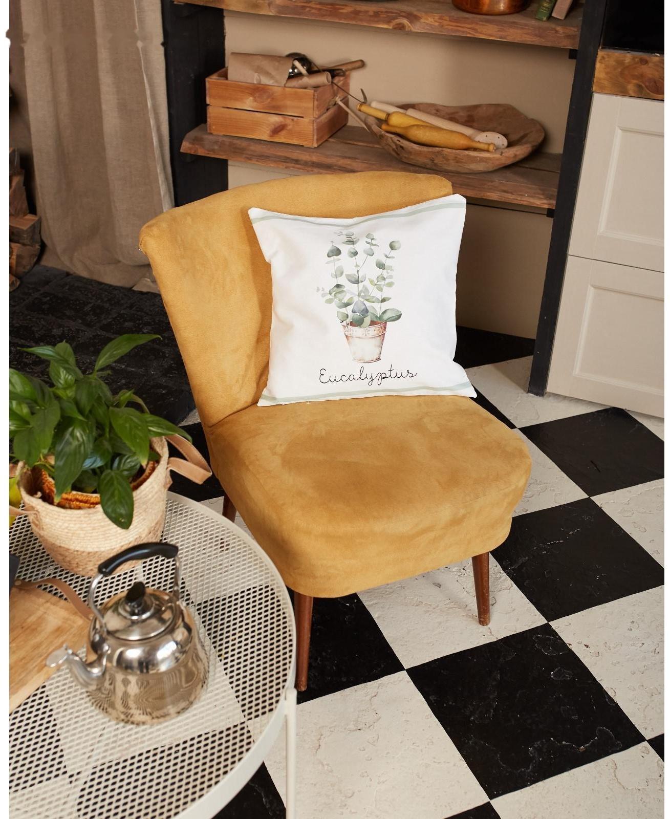 Наволочка декоративная «Этель» Eucalyptus (вид 2), 40х40 см, 100% хлопок