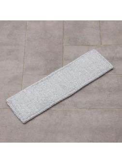 Насадка для плоской швабры арт. 5386763, 41×12 см, микрофибра, цвет серый