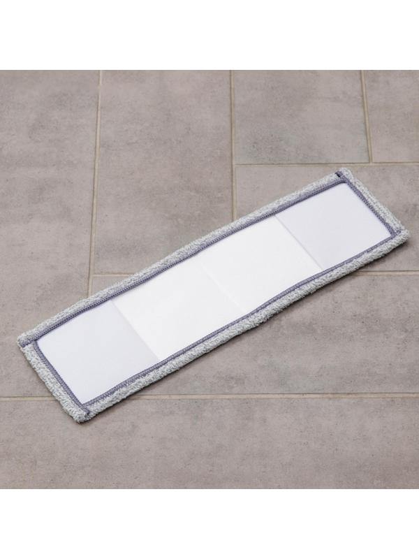 Насадка для плоской швабры арт. 5386763, 41×12 см, микрофибра, цвет серый