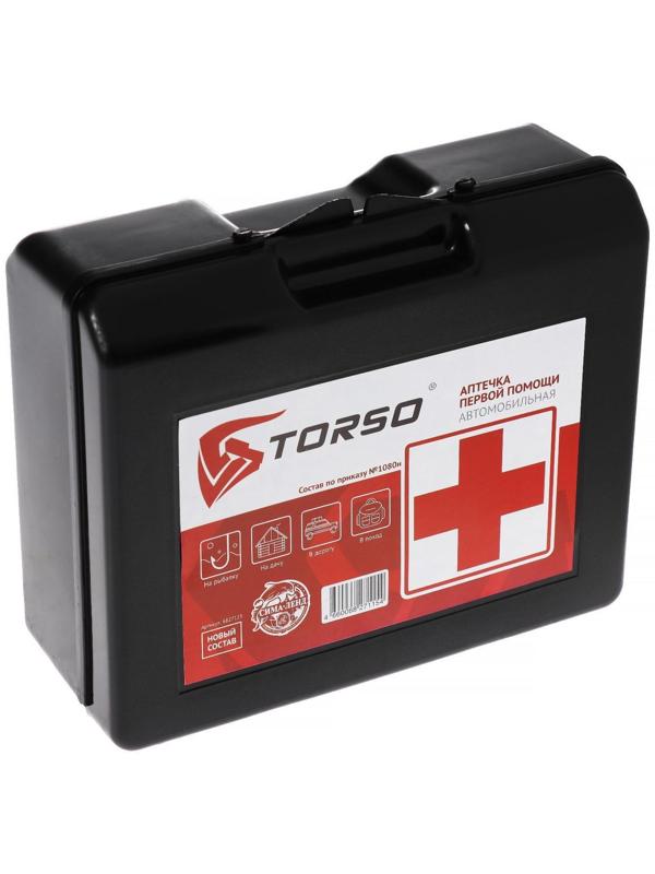 Аптечка автомобильная первой помощи TORSO, состав 2022, по приказу №1080н для Техосмотра