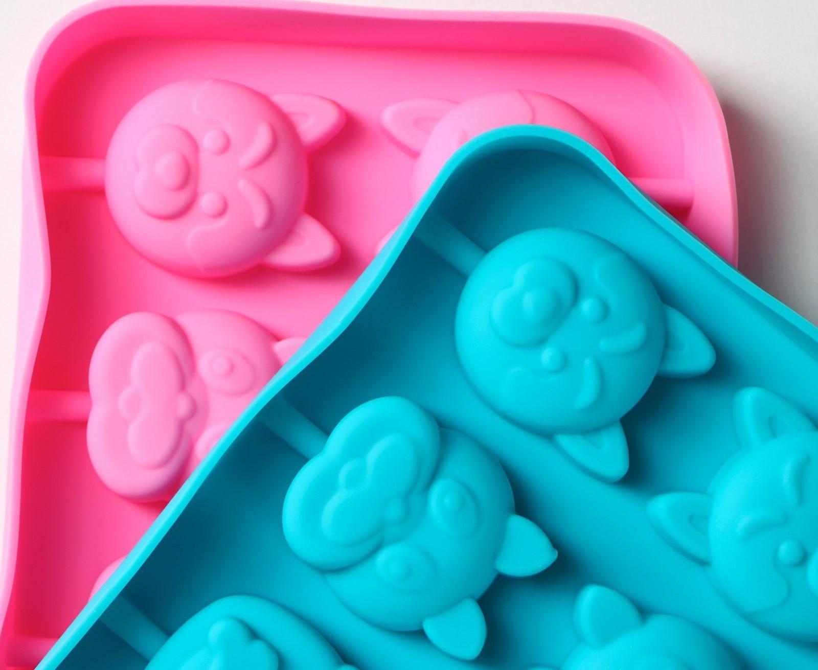 Форма для леденцов Доляна «Собакены», 16,2×10,5×1,7 см, 8 ячеек, цвет МИКС