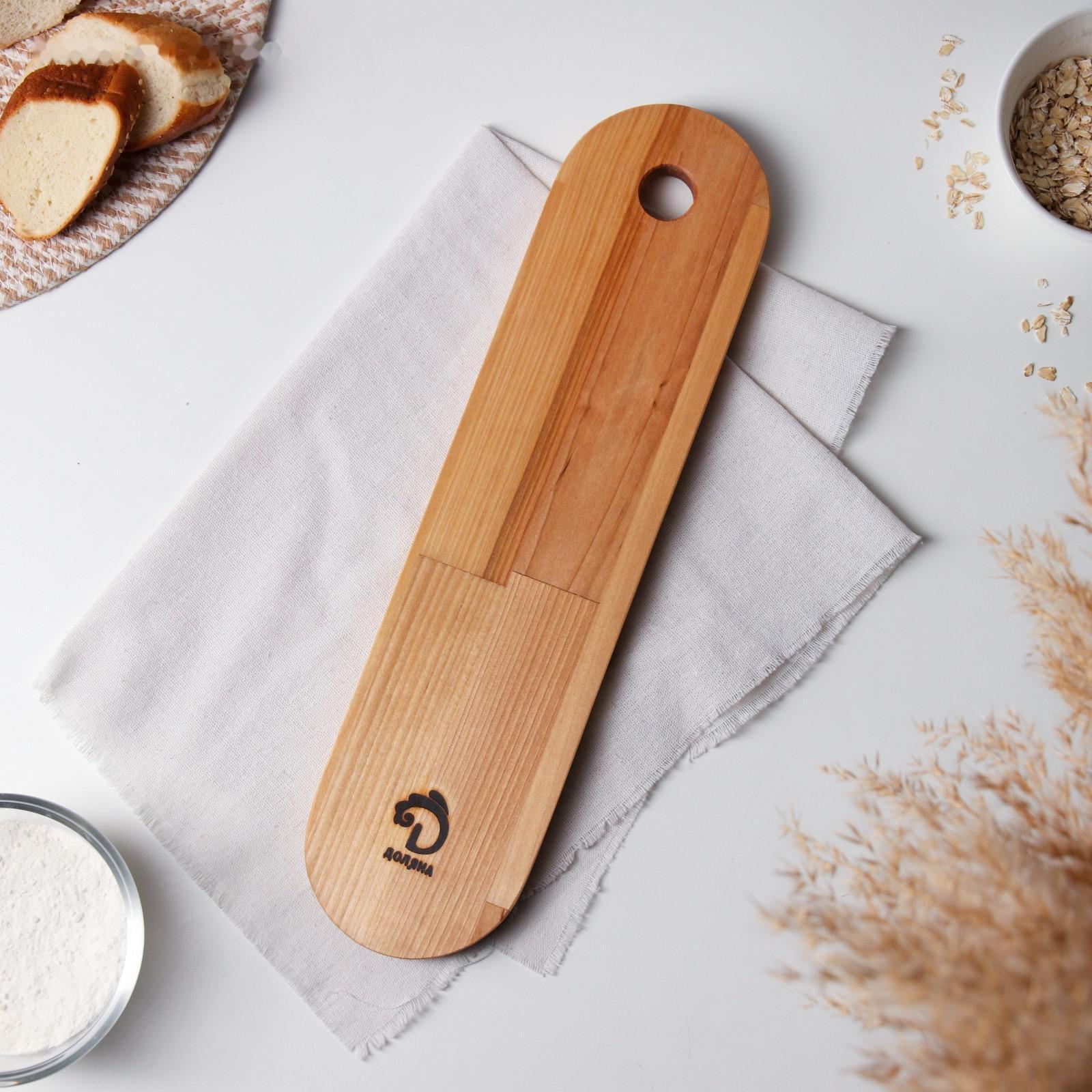 Доска сервировочная Доляна, 40×10×1,6 см, берёза