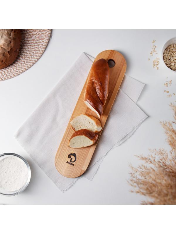 Доска сервировочная Доляна, 40×10×1,6 см, берёза