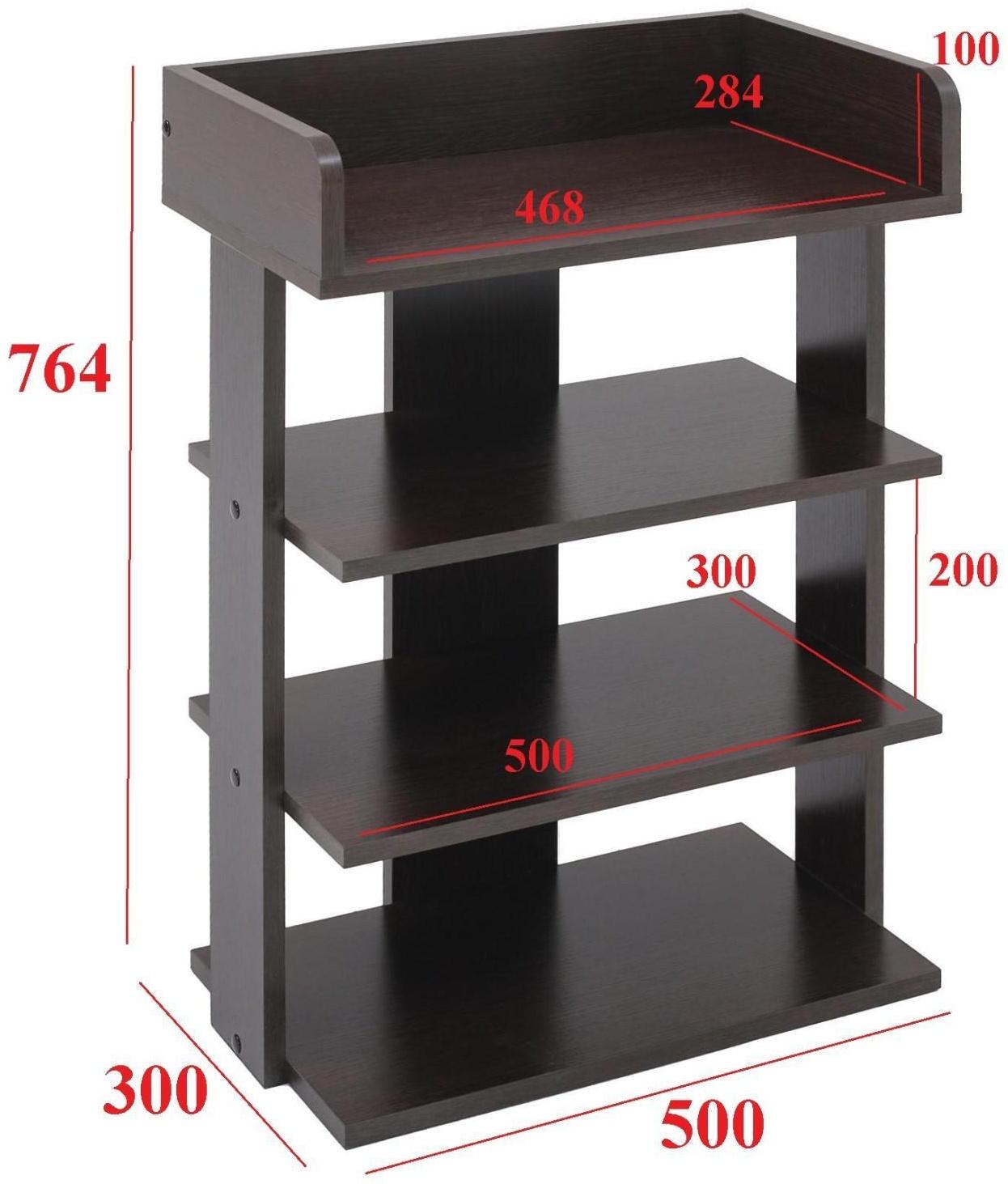 Стеллаж  Норд №4, 500х300х764, Венге