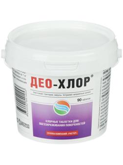 Дезинфицирующее средство «Део-Хлор САНИТЕКА», 90 таблеток, 3,4 г