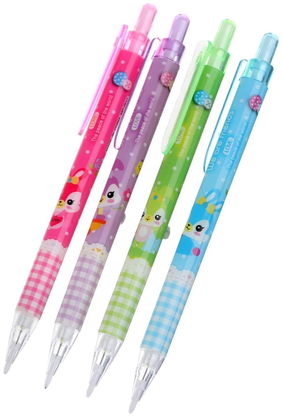 Карандаш автоматический 0,5 мм, корпус с рисунком, МИКС