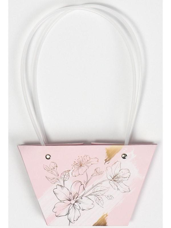 Пакет влагостойкий для цветов «Нежность», 20 х 12 х 20 см