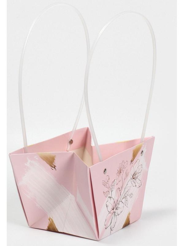 Пакет влагостойкий для цветов «Нежность», 20 х 12 х 20 см