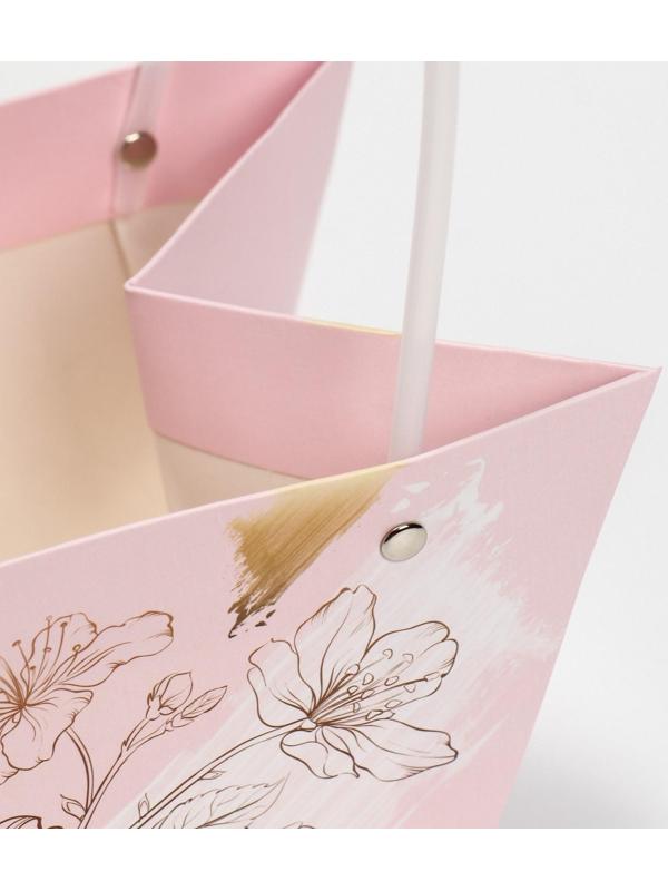 Пакет влагостойкий для цветов «Нежность», 20 х 12 х 20 см