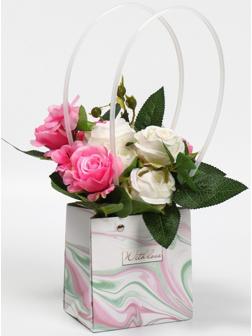 Пакет влагостойкий для цветов With love, 11,5 х 12 х 8 см