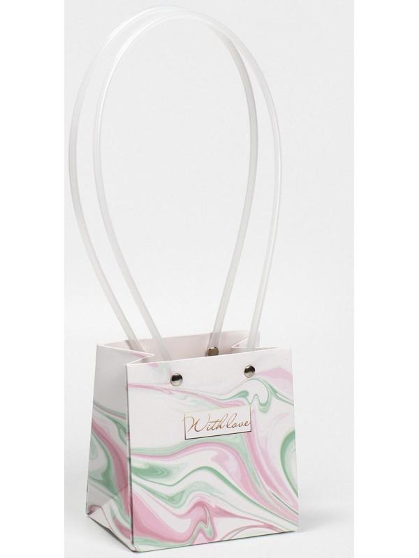 Пакет влагостойкий для цветов With love, 11,5 х 12 х 8 см