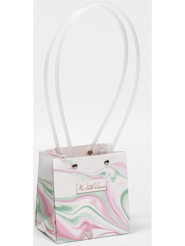 Пакет влагостойкий для цветов With love, 11,5 х 12 х 8 см