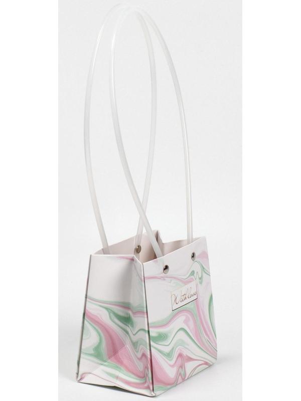 Пакет влагостойкий для цветов With love, 11,5 х 12 х 8 см