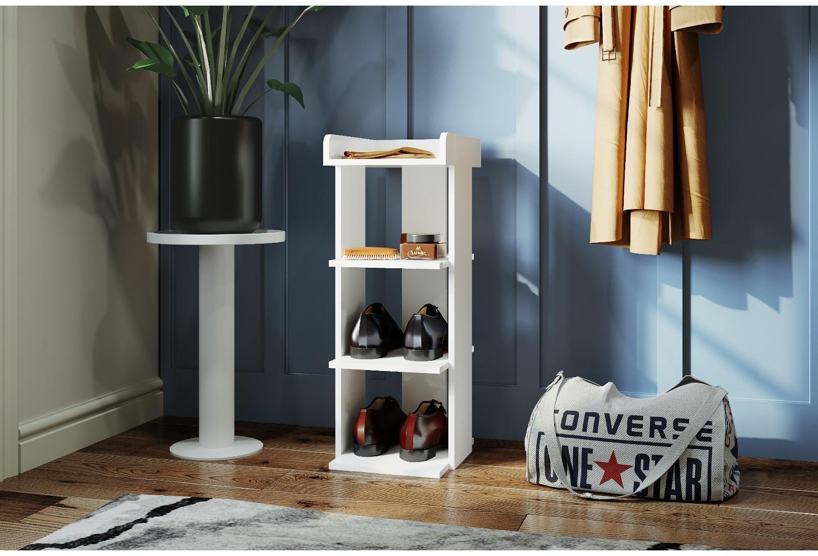 Стеллаж  Норд №1, 250х300х764, Белый