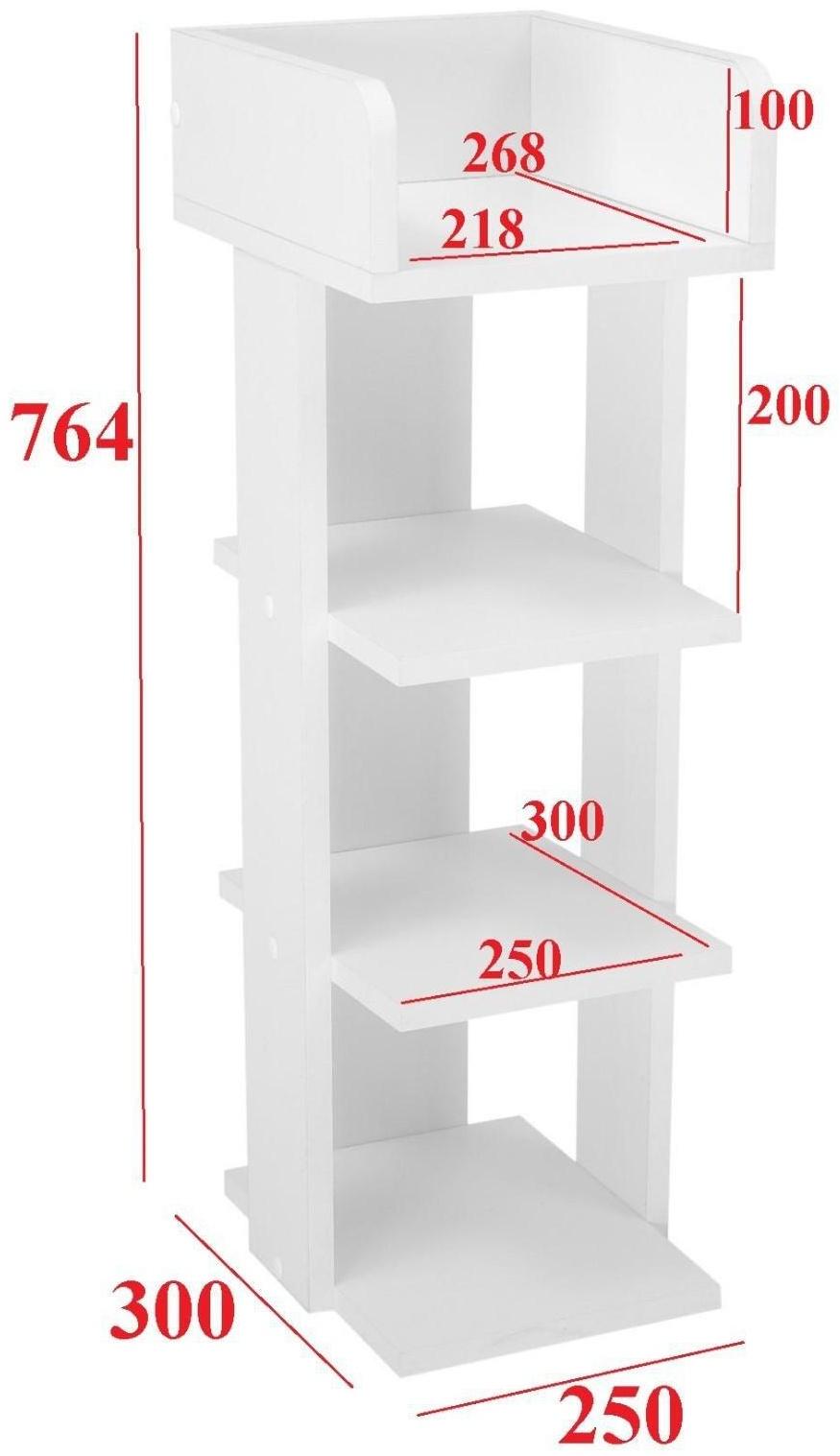 Стеллаж  Норд №1, 250х300х764, Белый