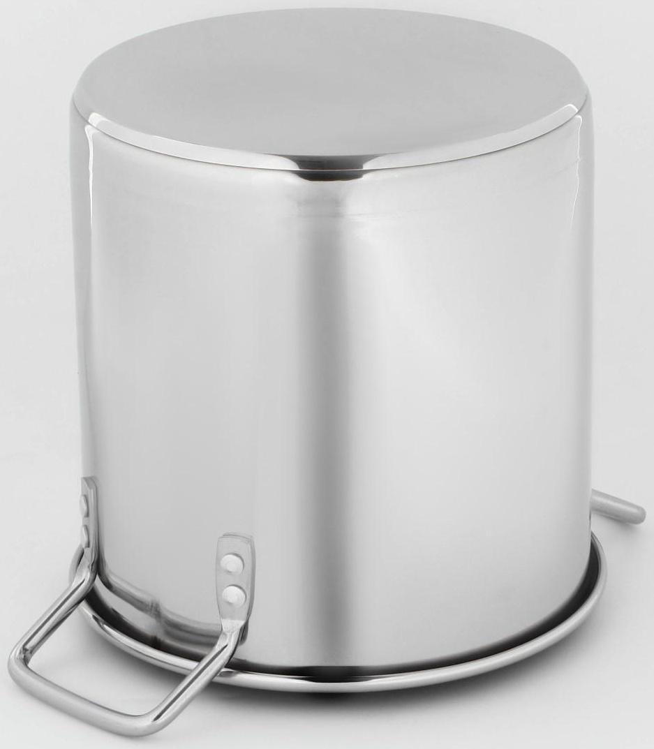 Кастрюля «Общепит», 11 л, d=25 см, h=34 см, металлическая крышка, с теплораспределительным слоем