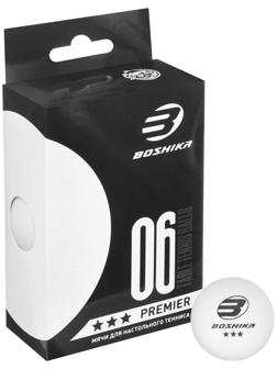 Набор мячей для настольного тенниса Premier 3*** (набор 6 шт), цвет белый